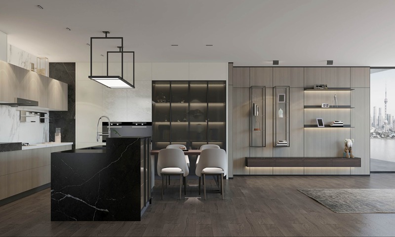 櫥柜定制 開放式廚房柜